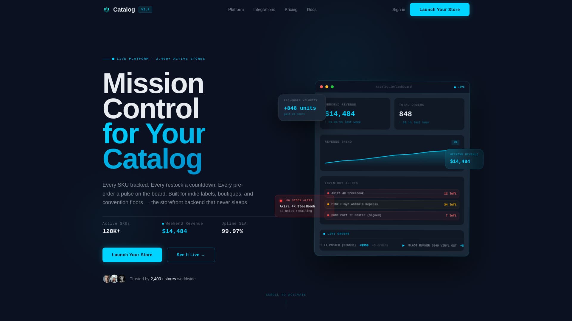 Entertainment Digital Presence Professional Website Template