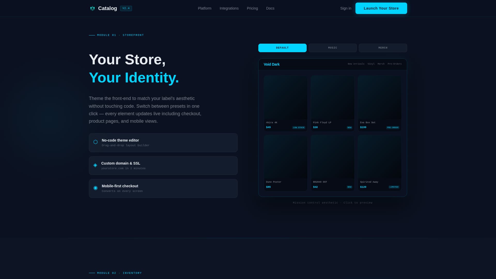 Entertainment Digital Presence Professional Website Template
