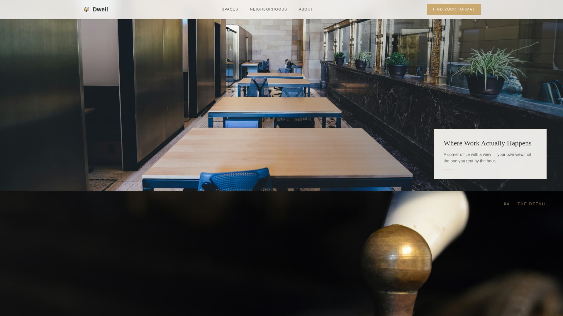 Dwell - Immersive Livework Landing Page Template