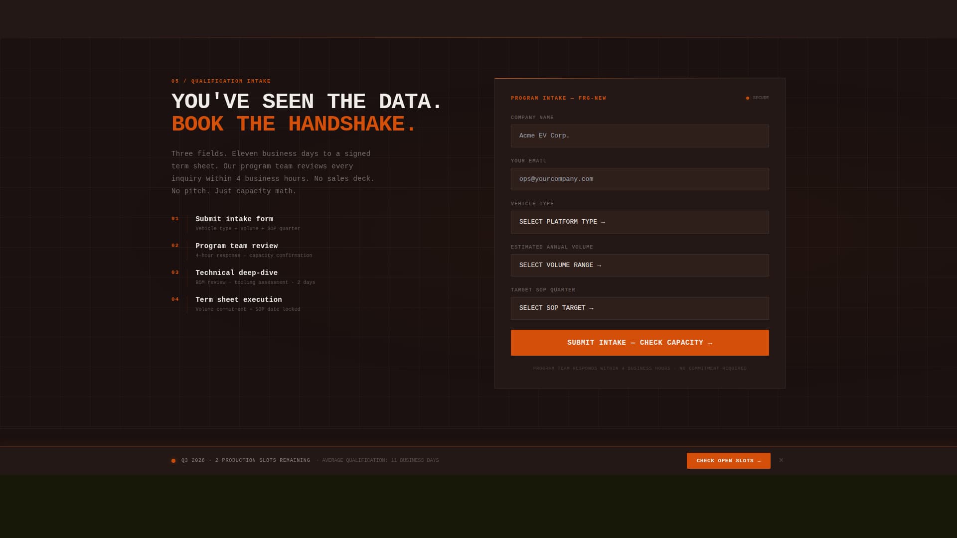 Forge - Precision Automotive Landing Page Template