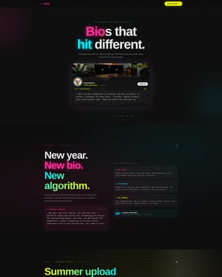 Glow - Electric YouTube Landing Page Template