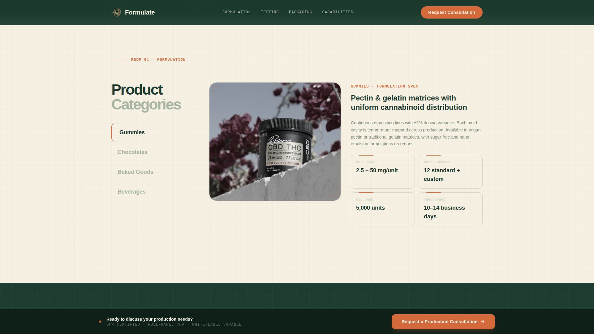 Cannabis Cultivation & Production Professional Website Template