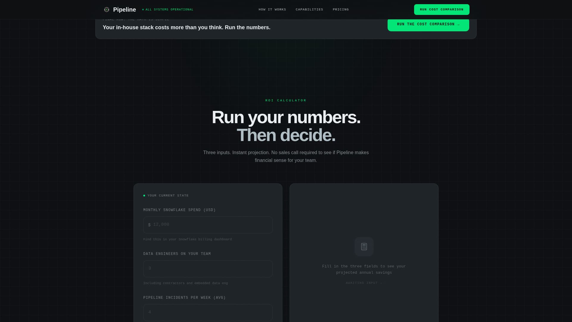 Pipeline — Intelligent Data Operations Landing Page Template