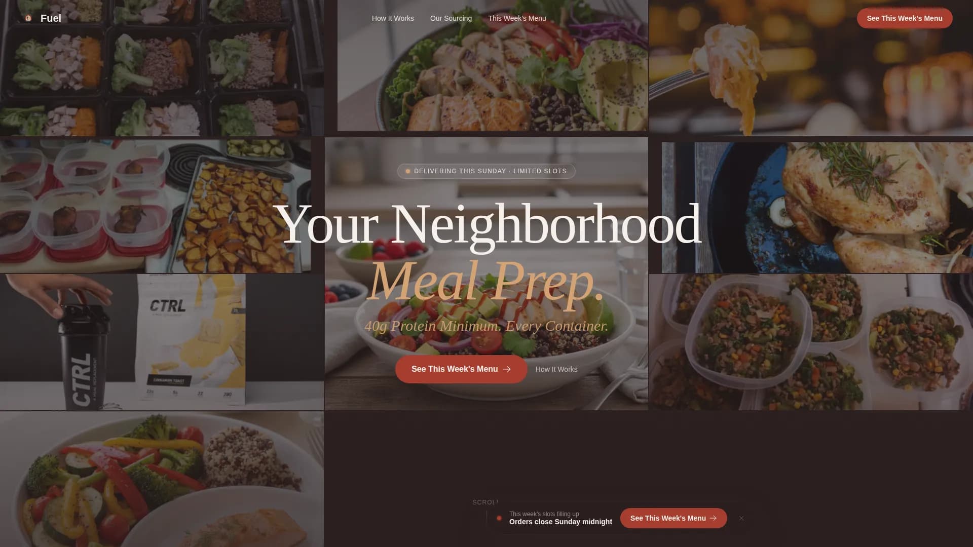 High-Protein Food & Dining Reviews Website Template