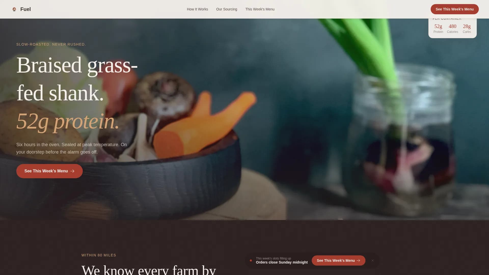 High-Protein Food & Dining Reviews Website Template