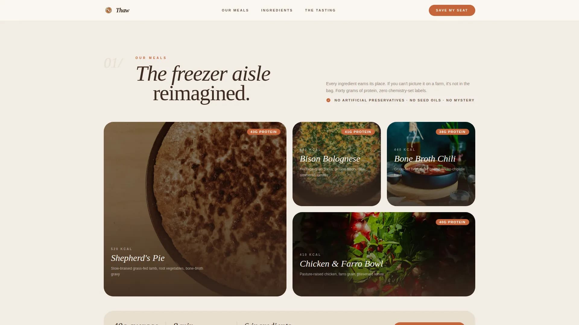 High-Protein Food & Dining Professional Website Template