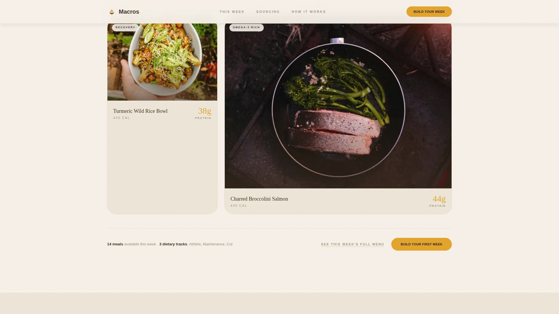 Protein — Haute Meal Delivery Landing Page Template