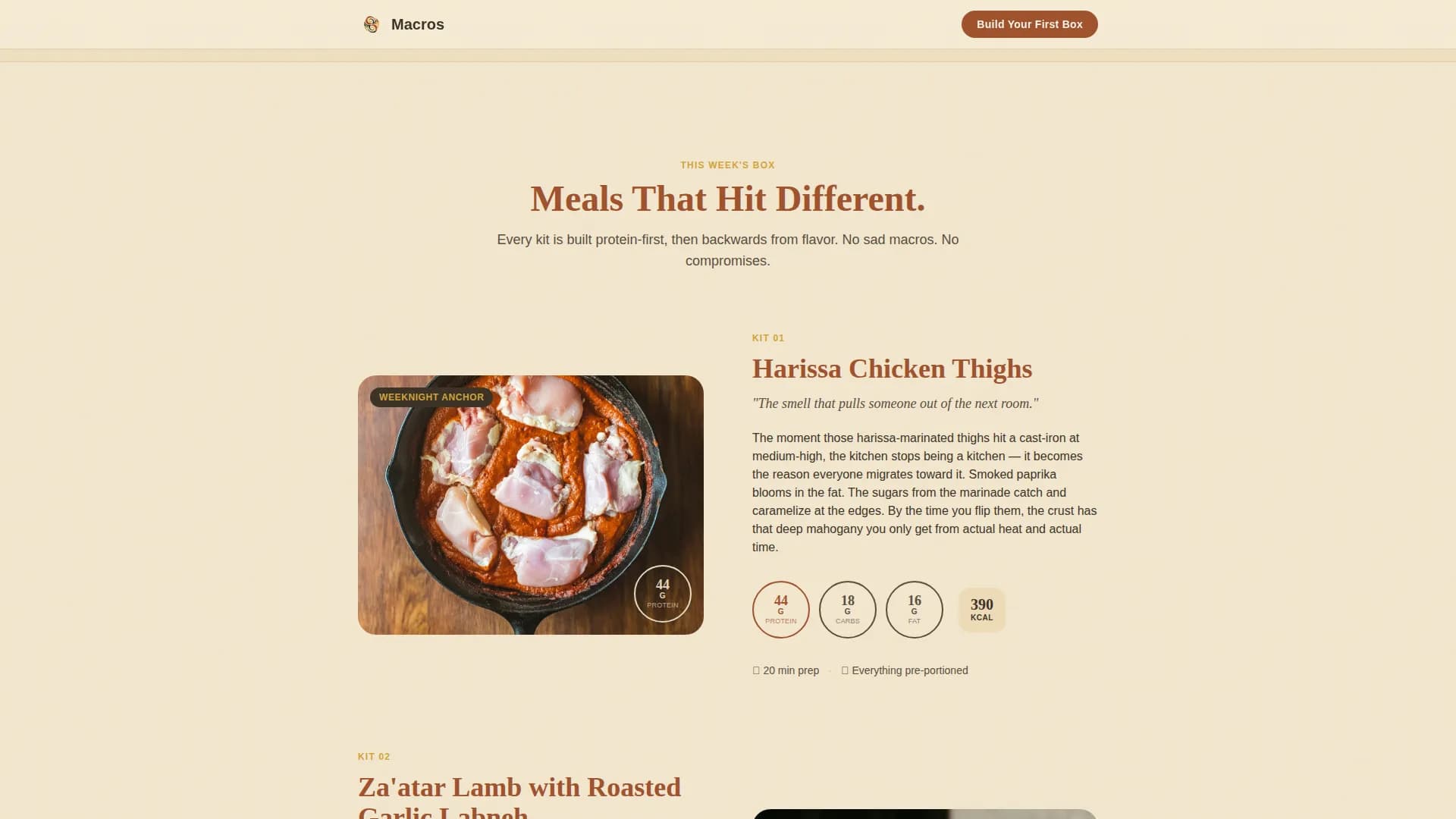 FitPlate — Premium Meal Kit Landing Page Template