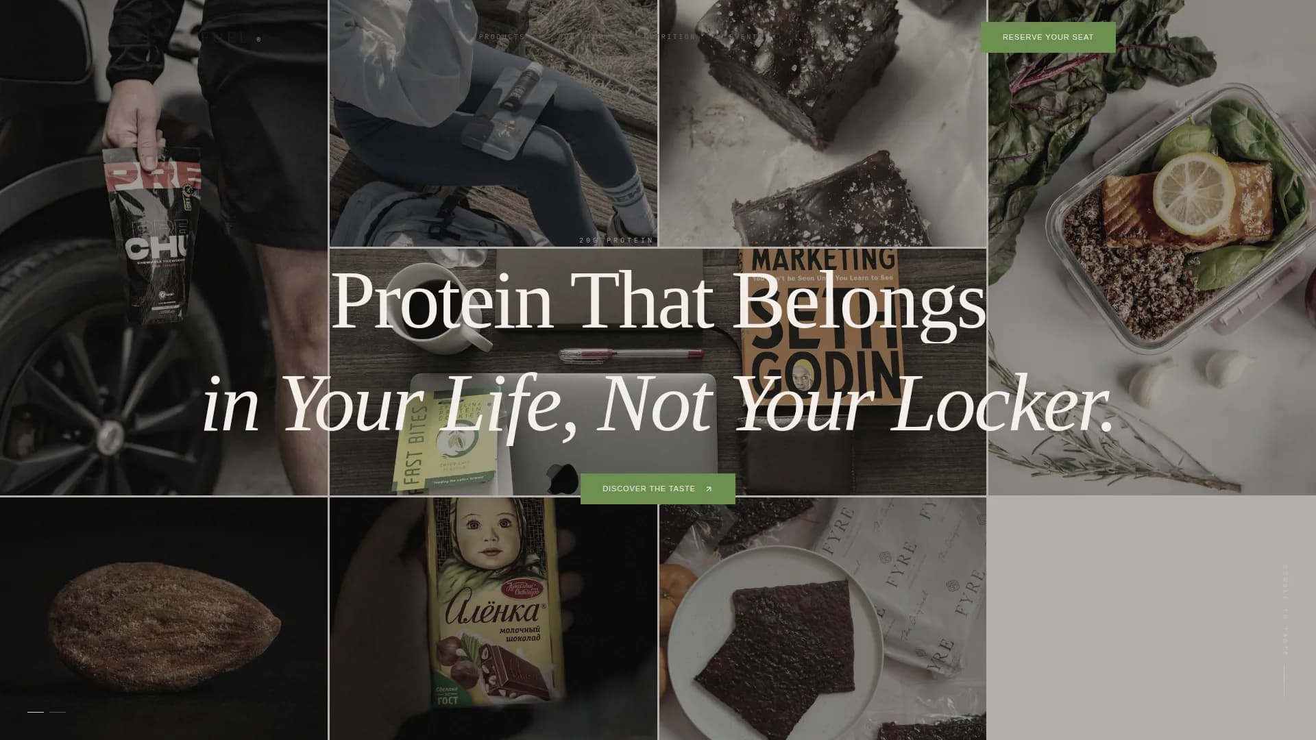 High-Protein Food & Dining Specialist Professional Website Template