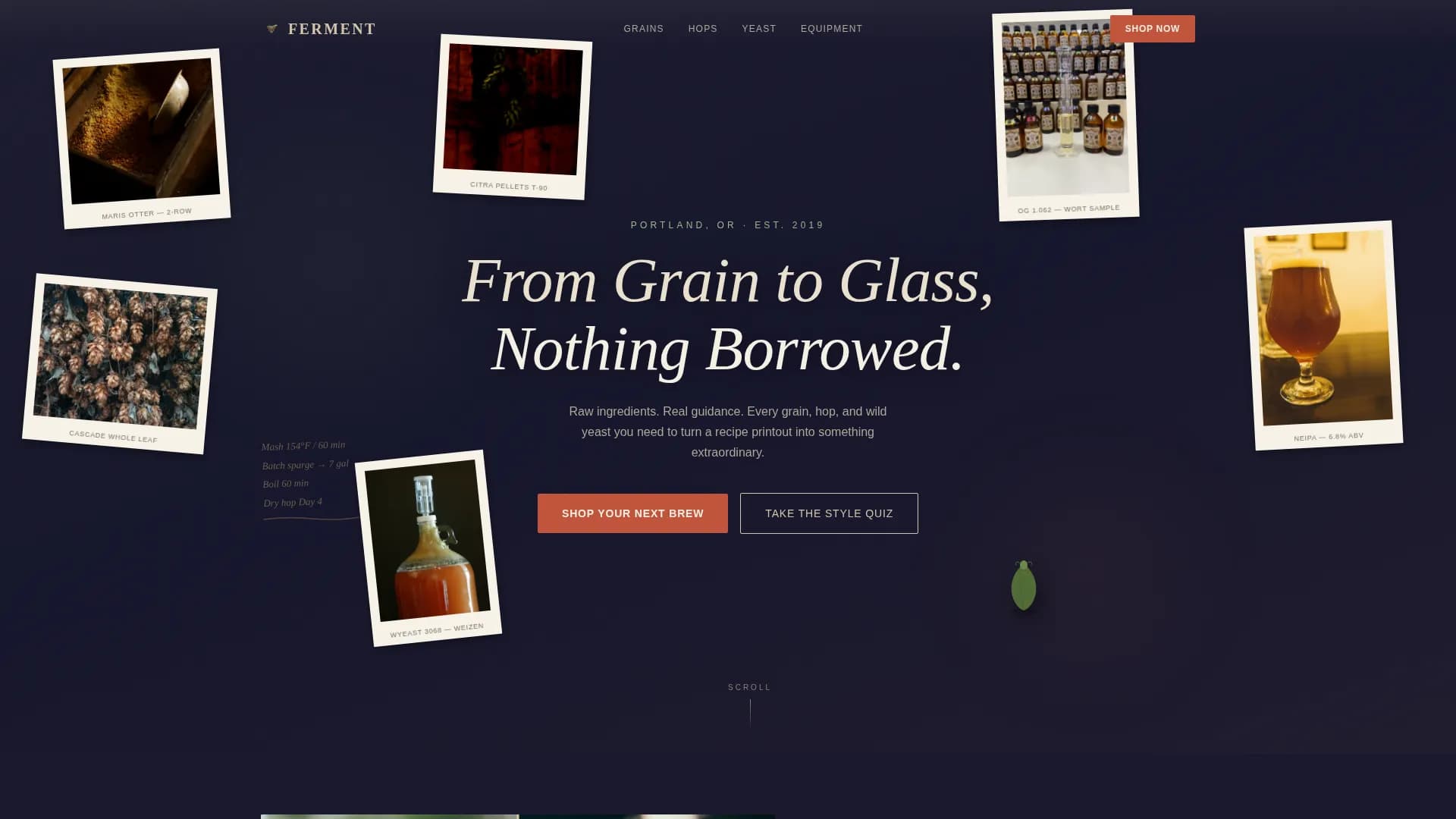 Brewery & Craft Beer Professional Website Template