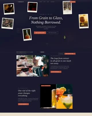 Brewery & Craft Beer Professional Website Template