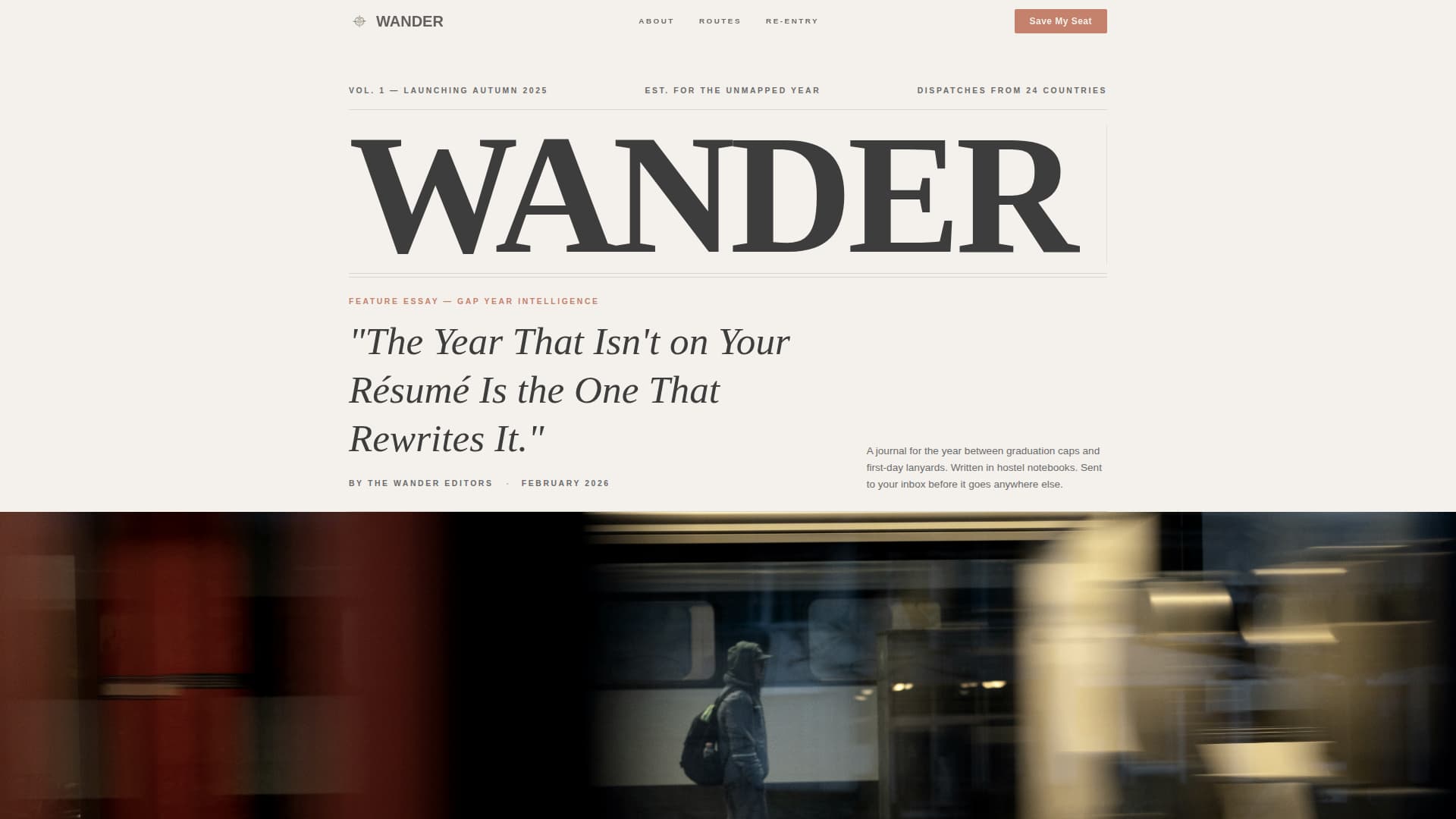 Personal Blog Pre-Launch Website Template