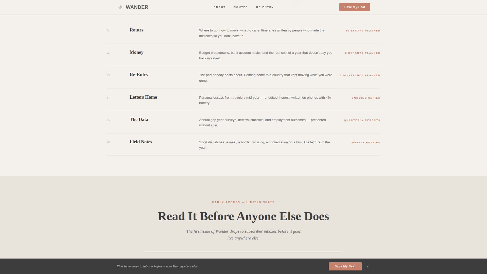 Personal Blog Pre-Launch Website Template