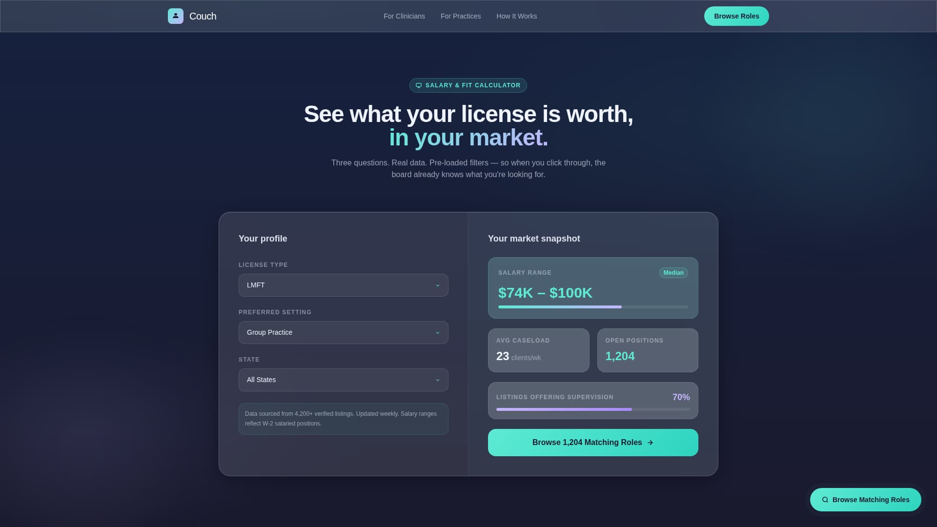 Therapy & Counseling Digital Presence Cost Calculator Website Template