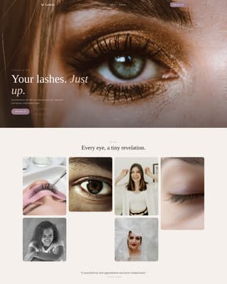 Flutter - Captivating Lashlift Landing Page Template