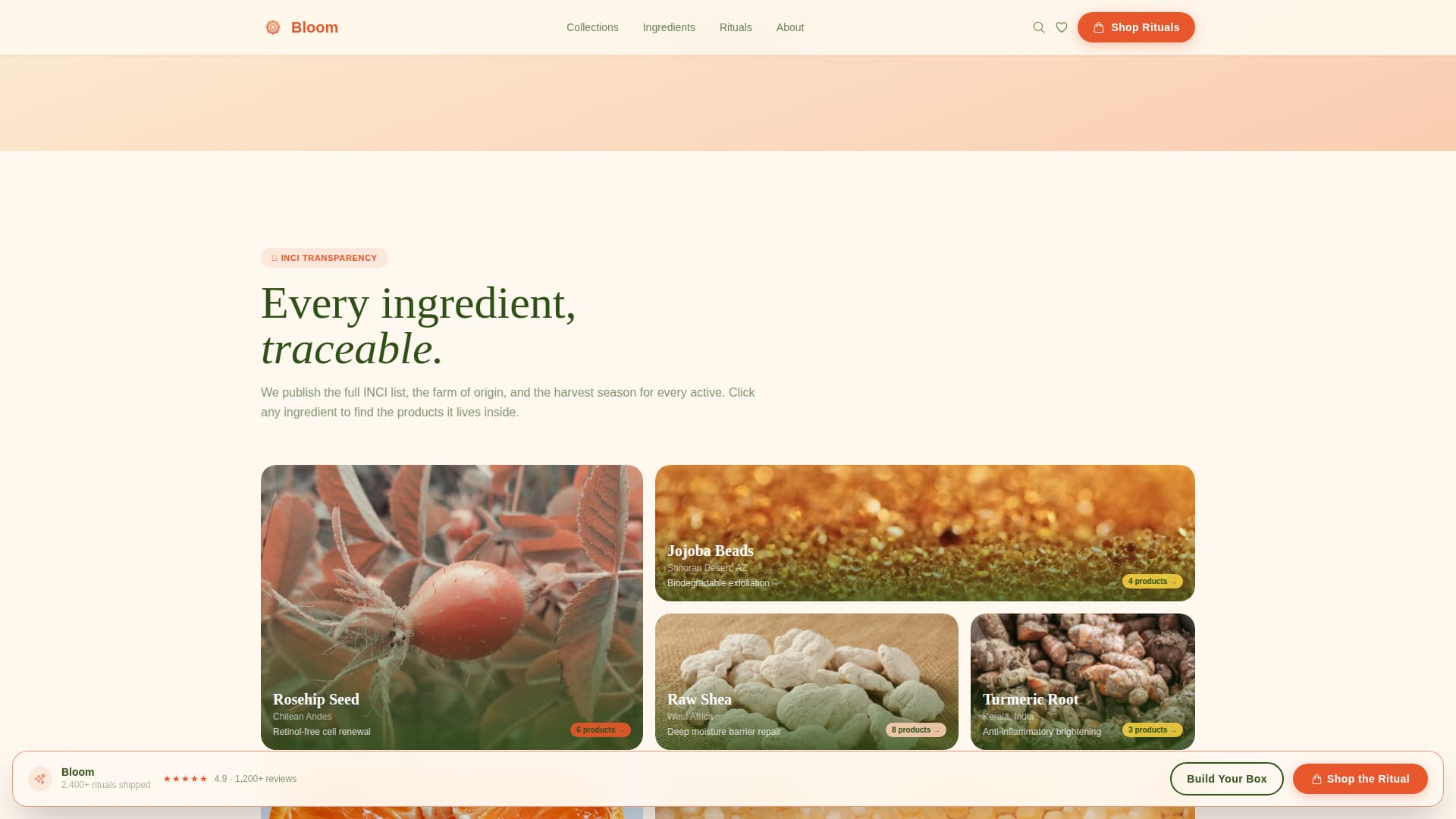 Beauty E-Commerce Pricing Website Template