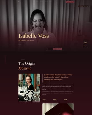 Velvet - Aspirational Lifestyle Landing Page Template