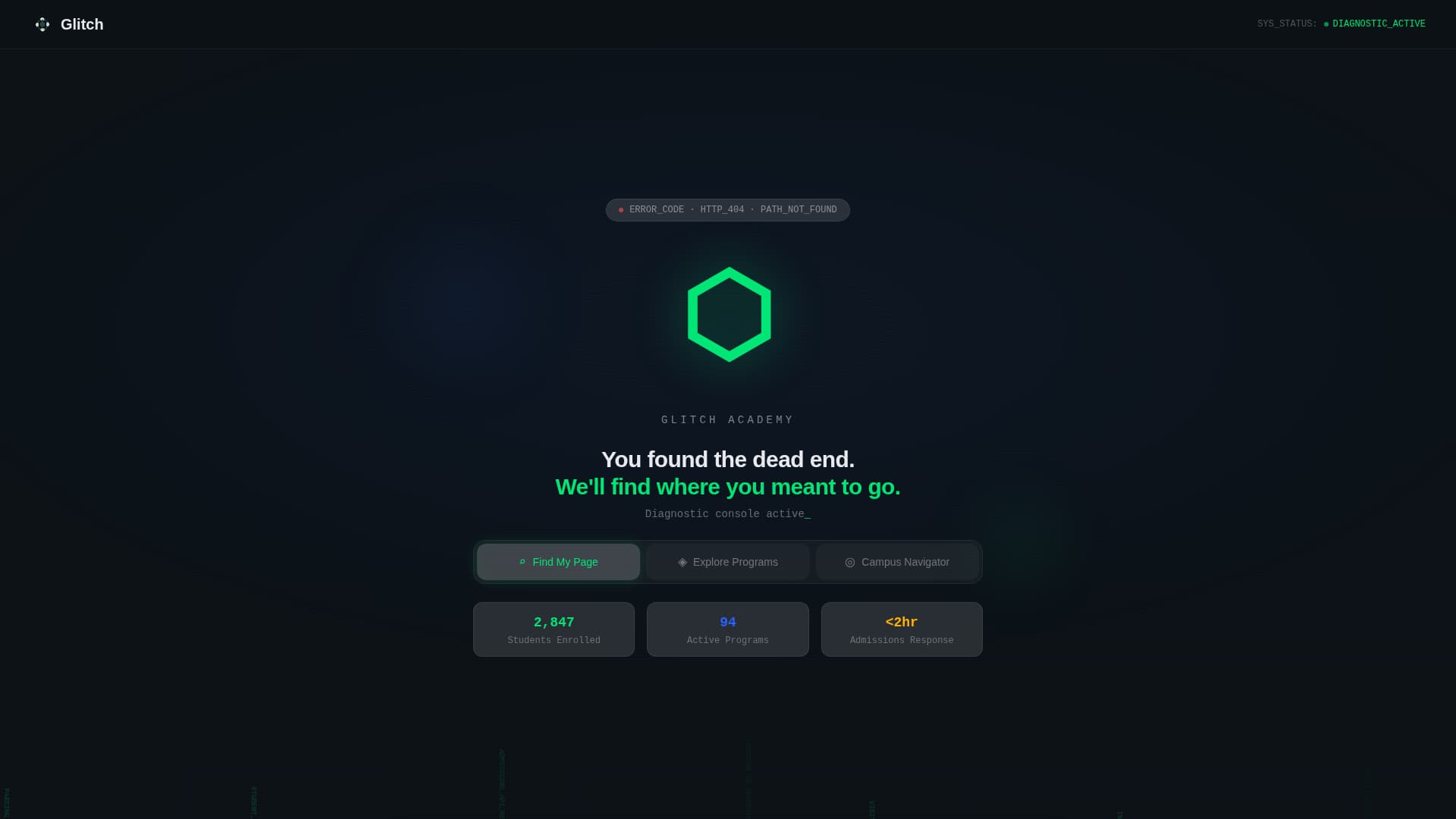 School & Academy 404 Recovery Website Template