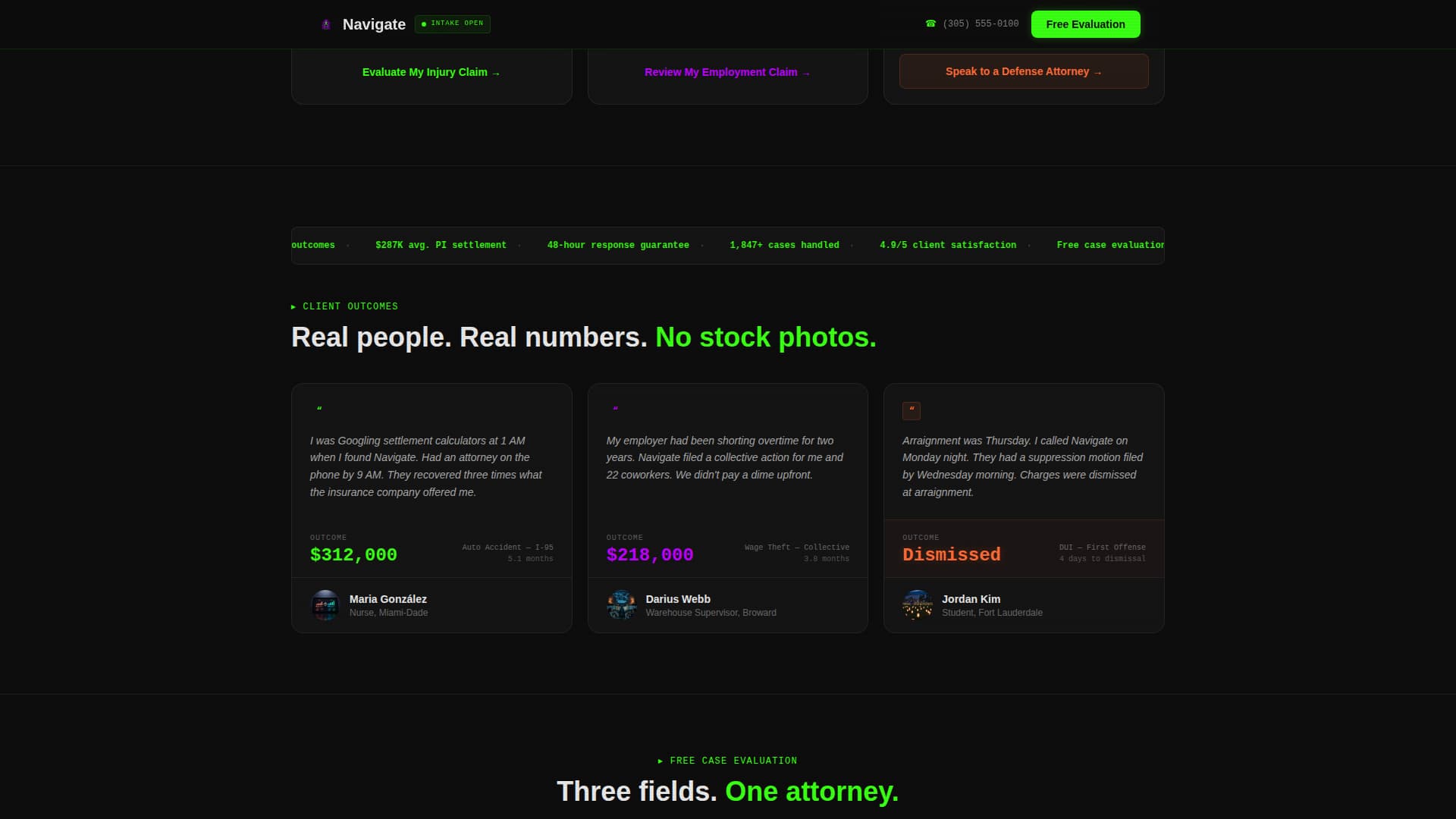 Law Firm 404 Error Recovery & Live Settlement Estimator Template