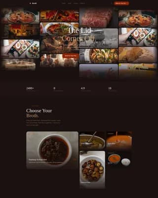 Broth — Luxe Hot Pot Landing Page Template