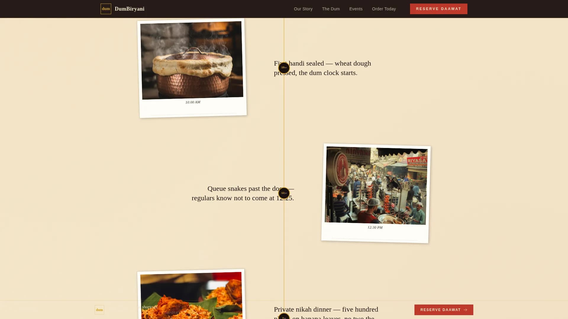 Regional & Specialty Restaurant Booking Website Template