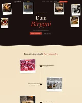 Regional & Specialty Restaurant Booking Website Template