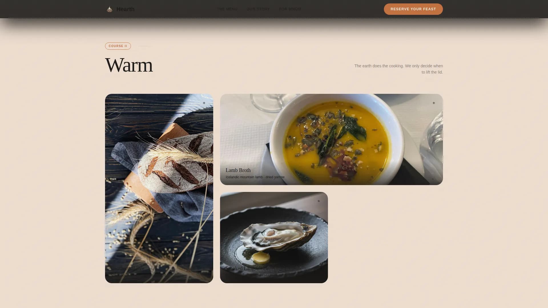 Icelandic Cuisine Booking Website Template