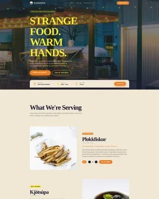 Plokkfiskur — Authentic Icelandic Cuisine Landing Page Template