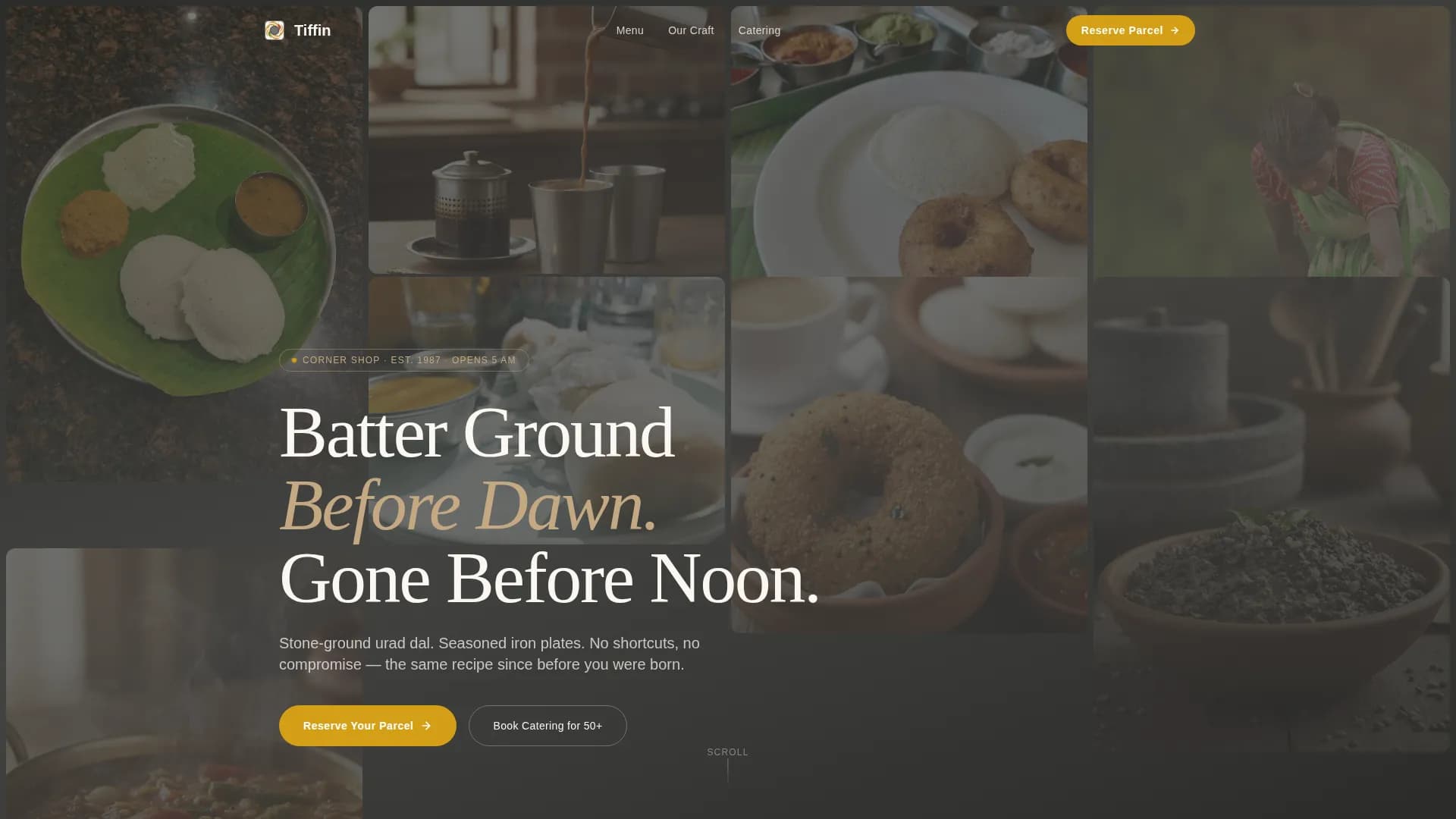 Regional & Specialty Restaurant Booking Website Template