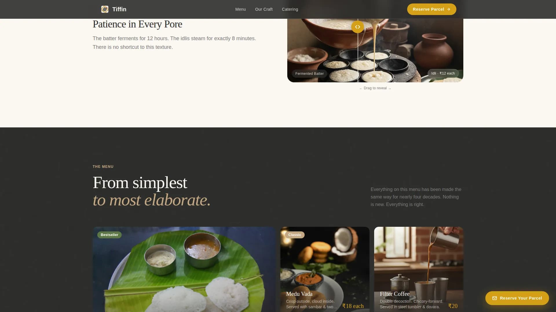 Regional & Specialty Restaurant Booking Website Template
