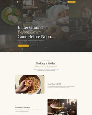 Regional & Specialty Restaurant Booking Website Template