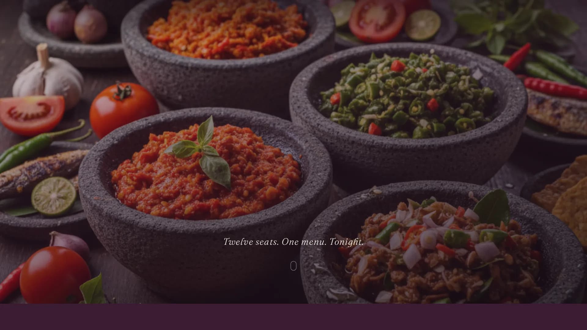 Nusantara — Intimate Indonesian Dining Landing Page Template