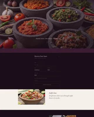 Nusantara — Intimate Indonesian Dining Landing Page Template
