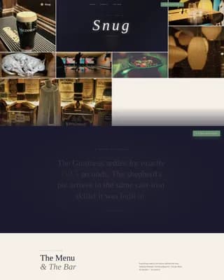 Irish Pub Neighborhood Experience & Events Website Template