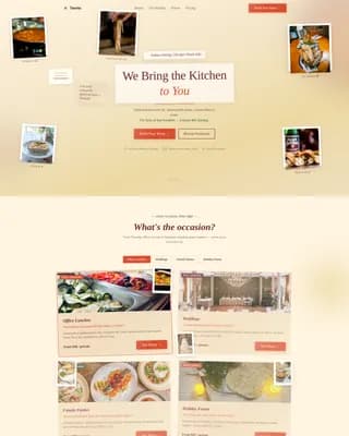 Italian Dining Pricing Website Template