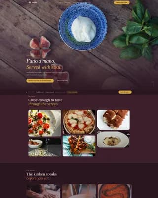 Taverna — Heritage Italian Cuisine Landing Page Template