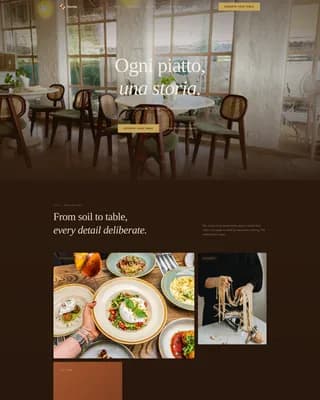Tavola — Upscale Italian Restaurant Landing Page Template