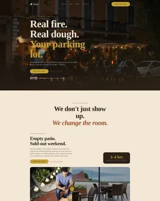 Fuoco — Italian Truck Landing Page Template