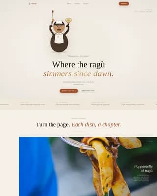 Osteria — Curated Italian Dining Landing Page Template