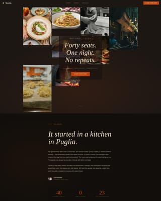 Italian Dining Professional Website Template