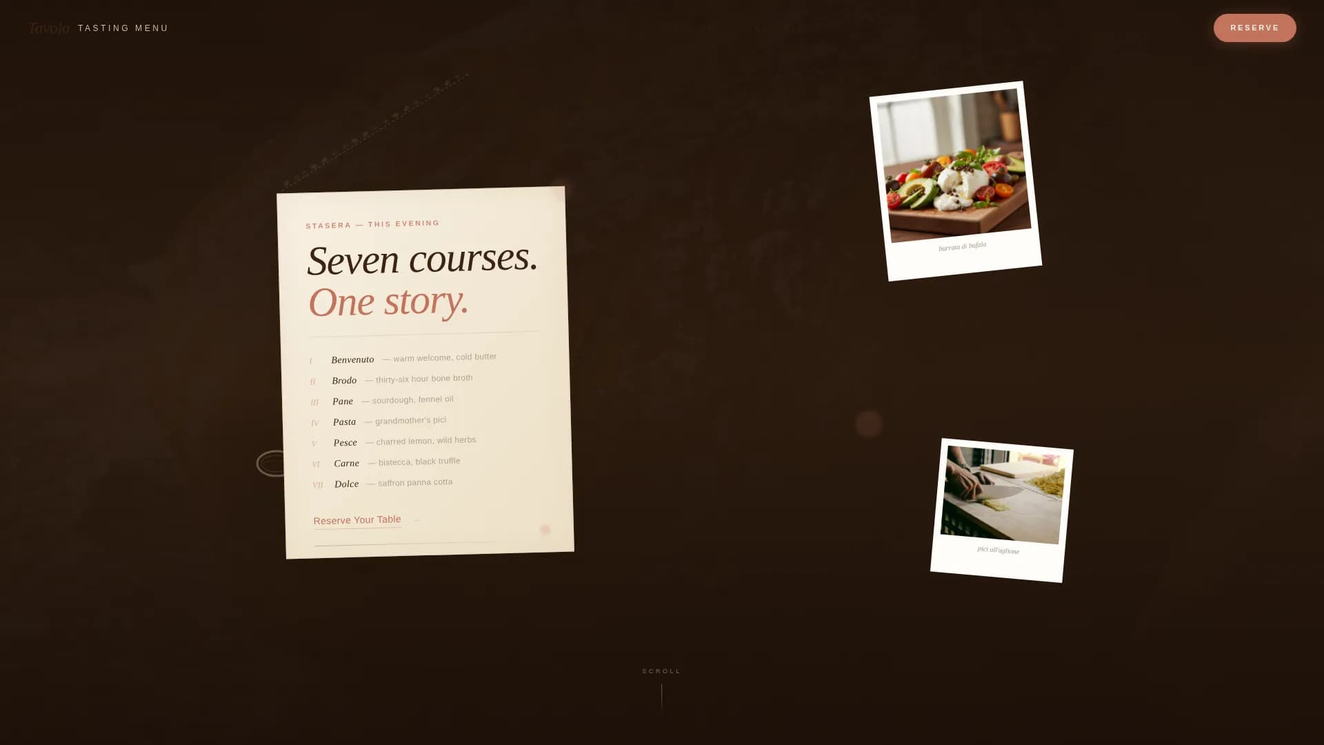 Saffron — Elevated Italian Culinary Landing Page Template