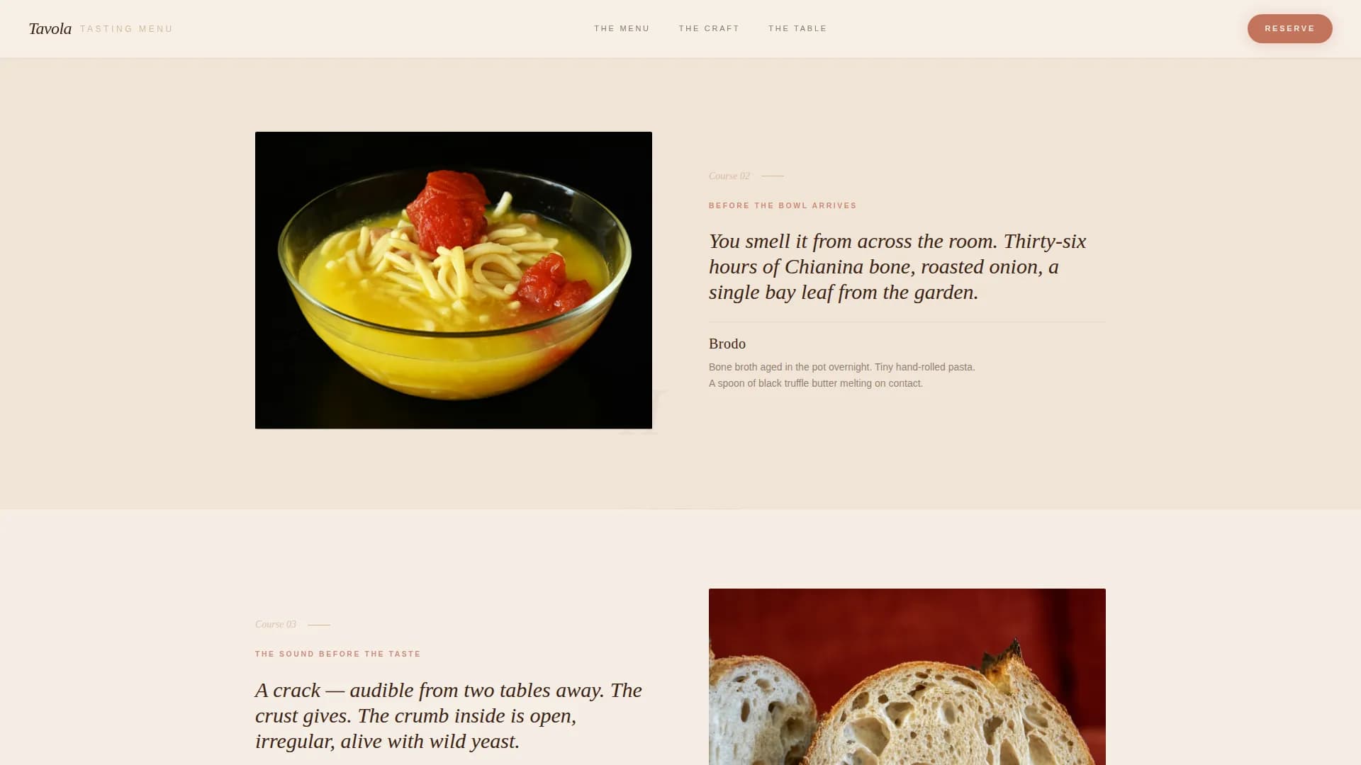 Saffron — Elevated Italian Culinary Landing Page Template
