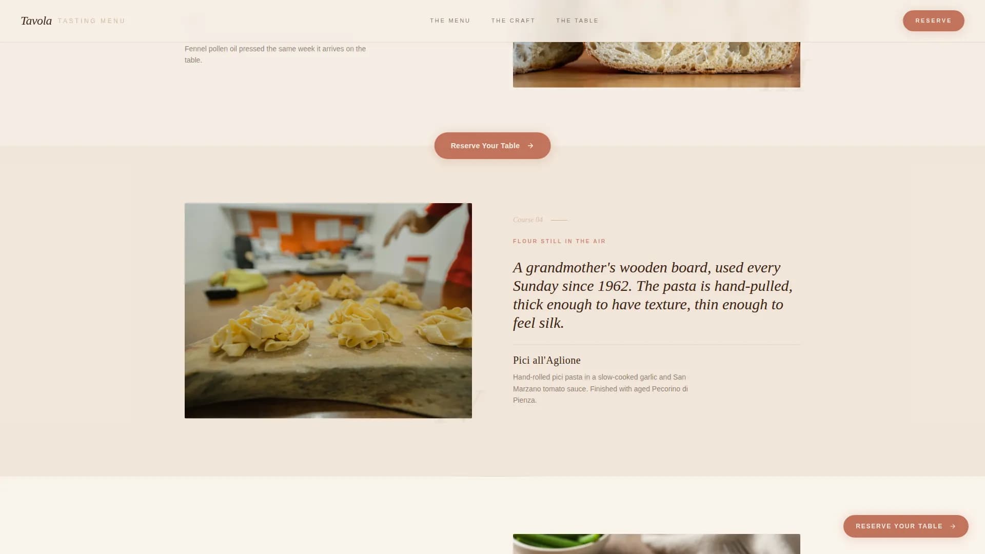 Saffron — Elevated Italian Culinary Landing Page Template