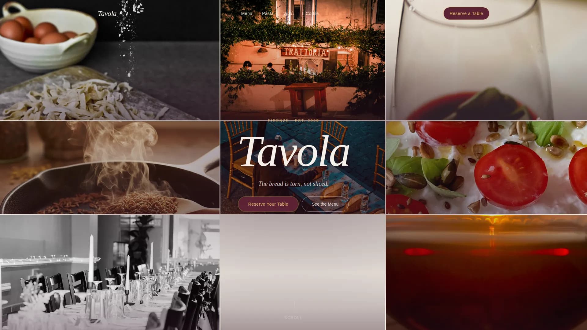 European Specialty Dining Blog Website Template