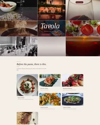 European Specialty Dining Blog Website Template