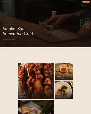 Japanese Cuisine & Dining Professional Website Template