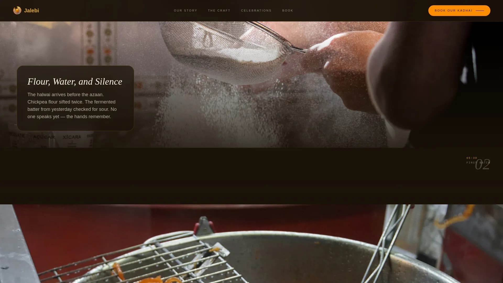 Jalebi — Premium Indian Sweets Landing Page Template