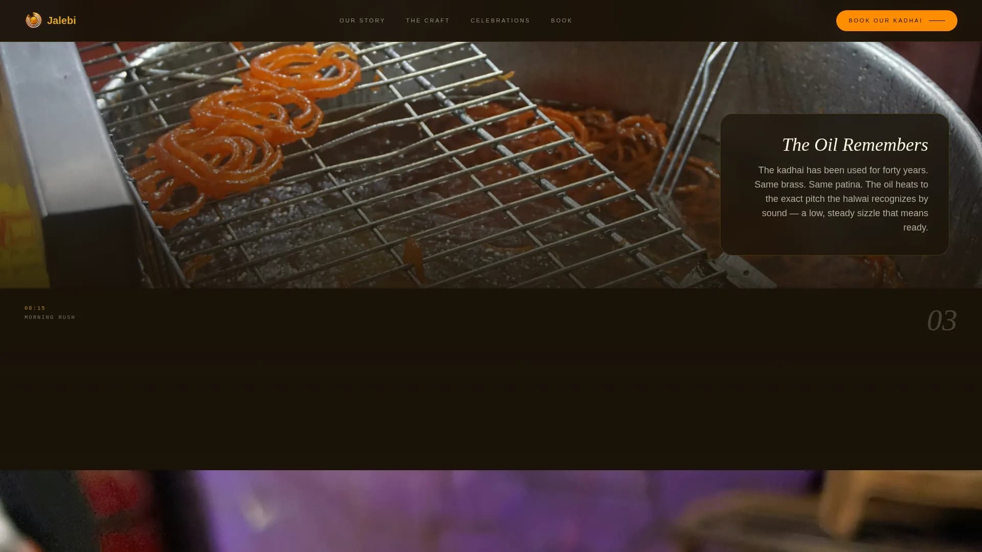 Jalebi — Premium Indian Sweets Landing Page Template