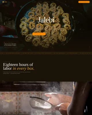 Jalebi — Premium Indian Sweets Landing Page Template