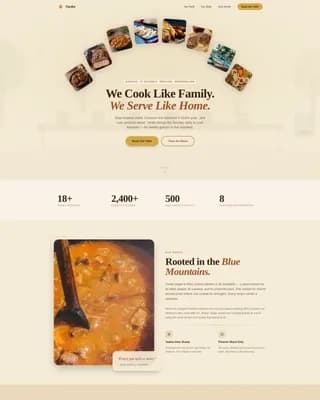 Jamaican Cuisine Booking Website Template